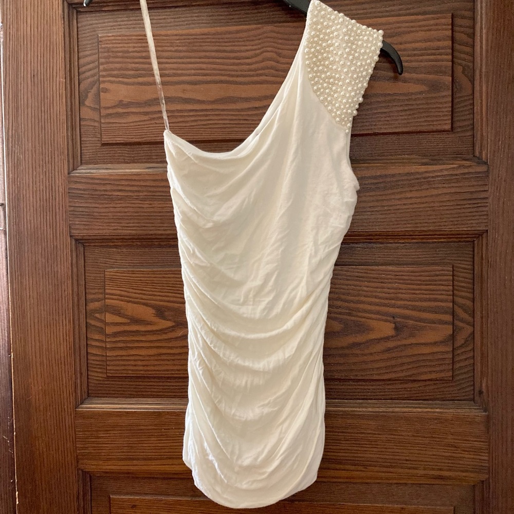 Forever 21 One Shoulder Stretch Top, Size Medium